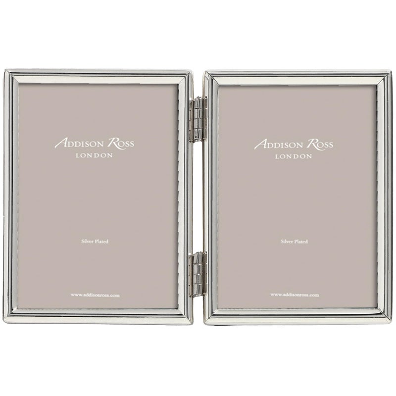 Addison Ross, Essentials Photo Frame, Silver Plate Double, 2 x 3 Inches - Image 1